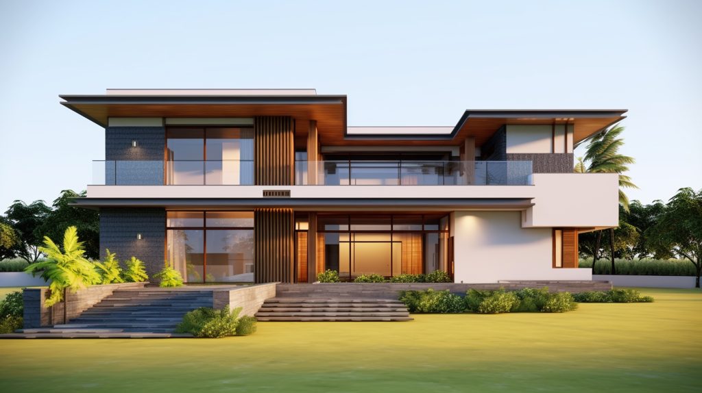 3d rendering house model (1)